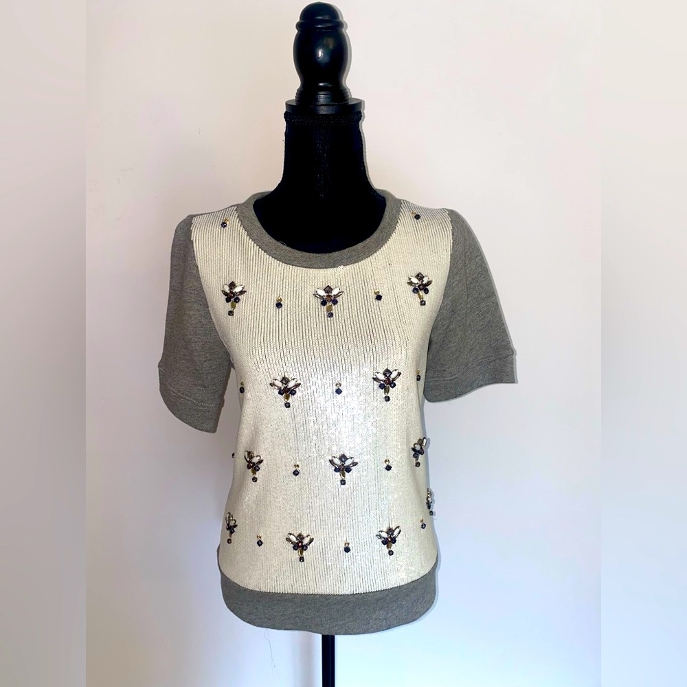 J Crew Sequence Sweater Top